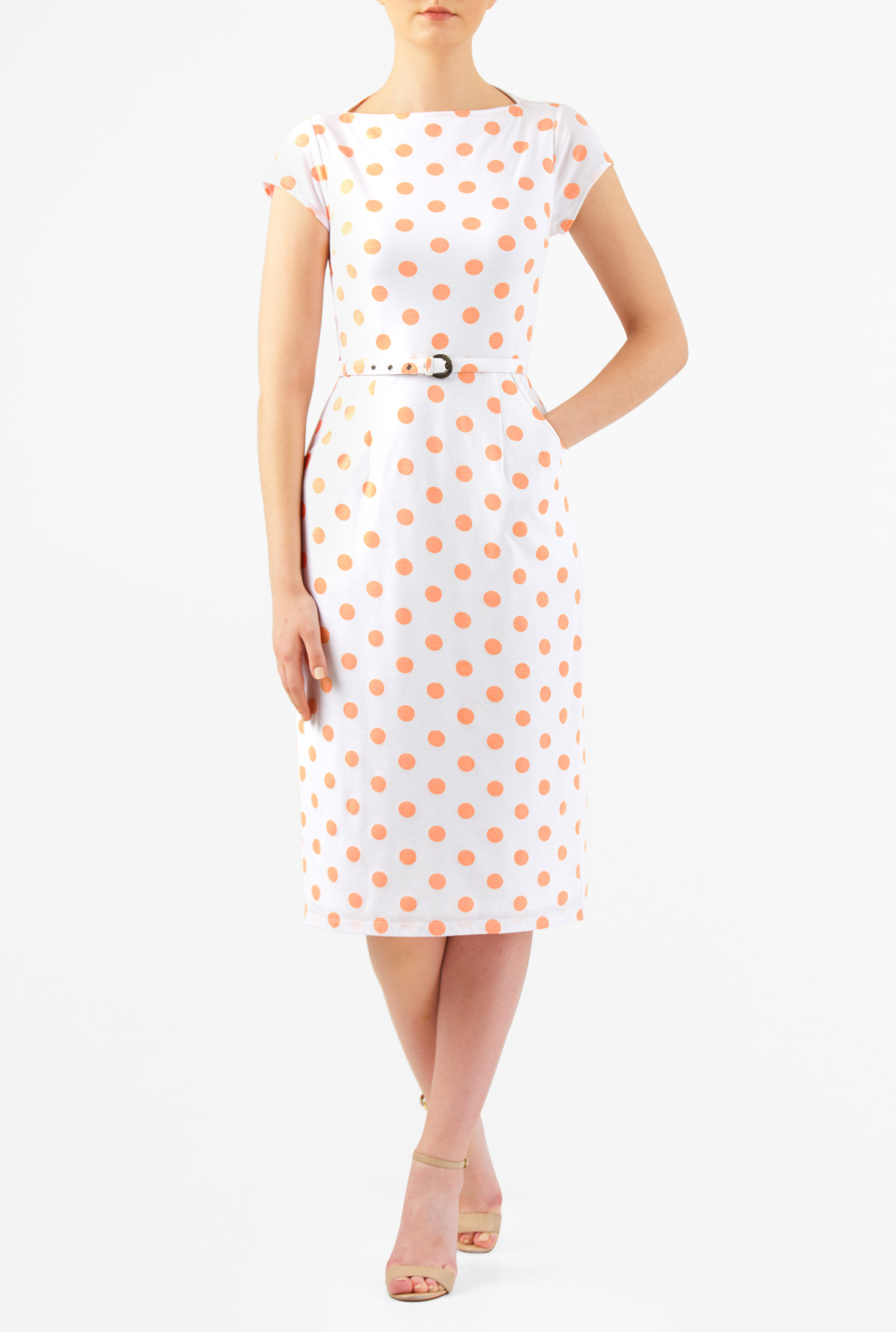 Calf Length Sheath Dress