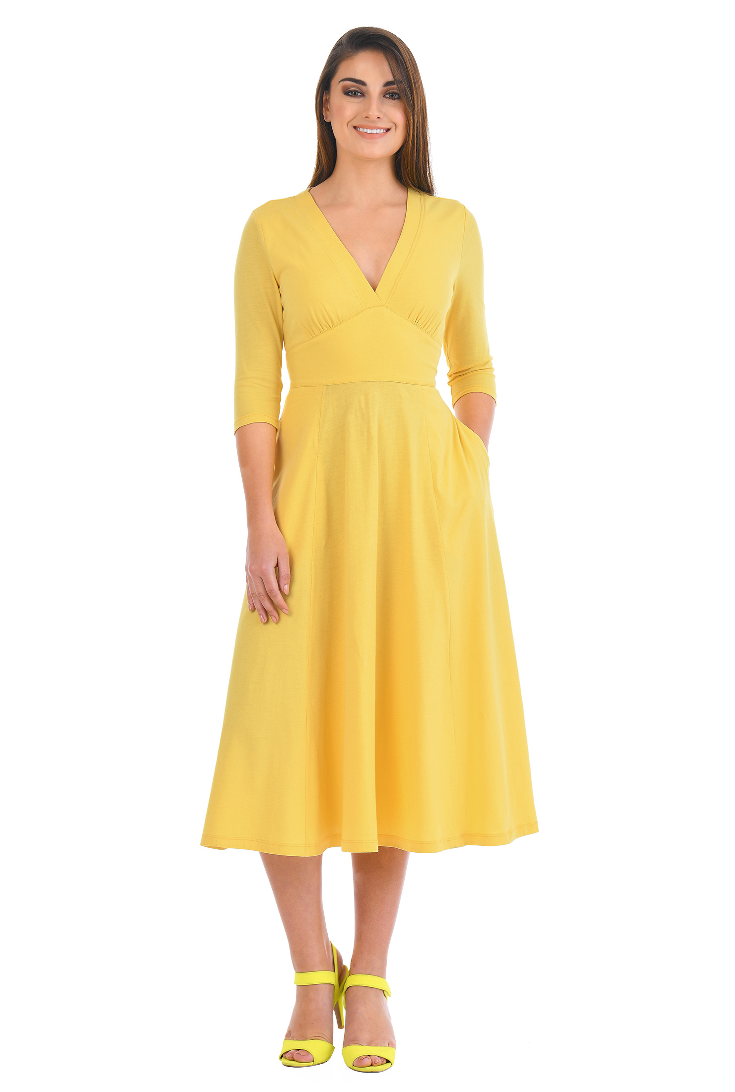 Women S Fashion Clothing 0 36w And Custom Back Zip Dresses Below Mid Calf Length Cotton Spandex