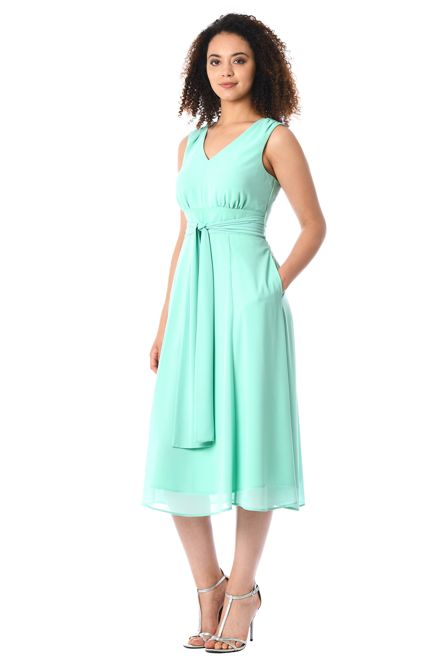 Banded Midi Dress
