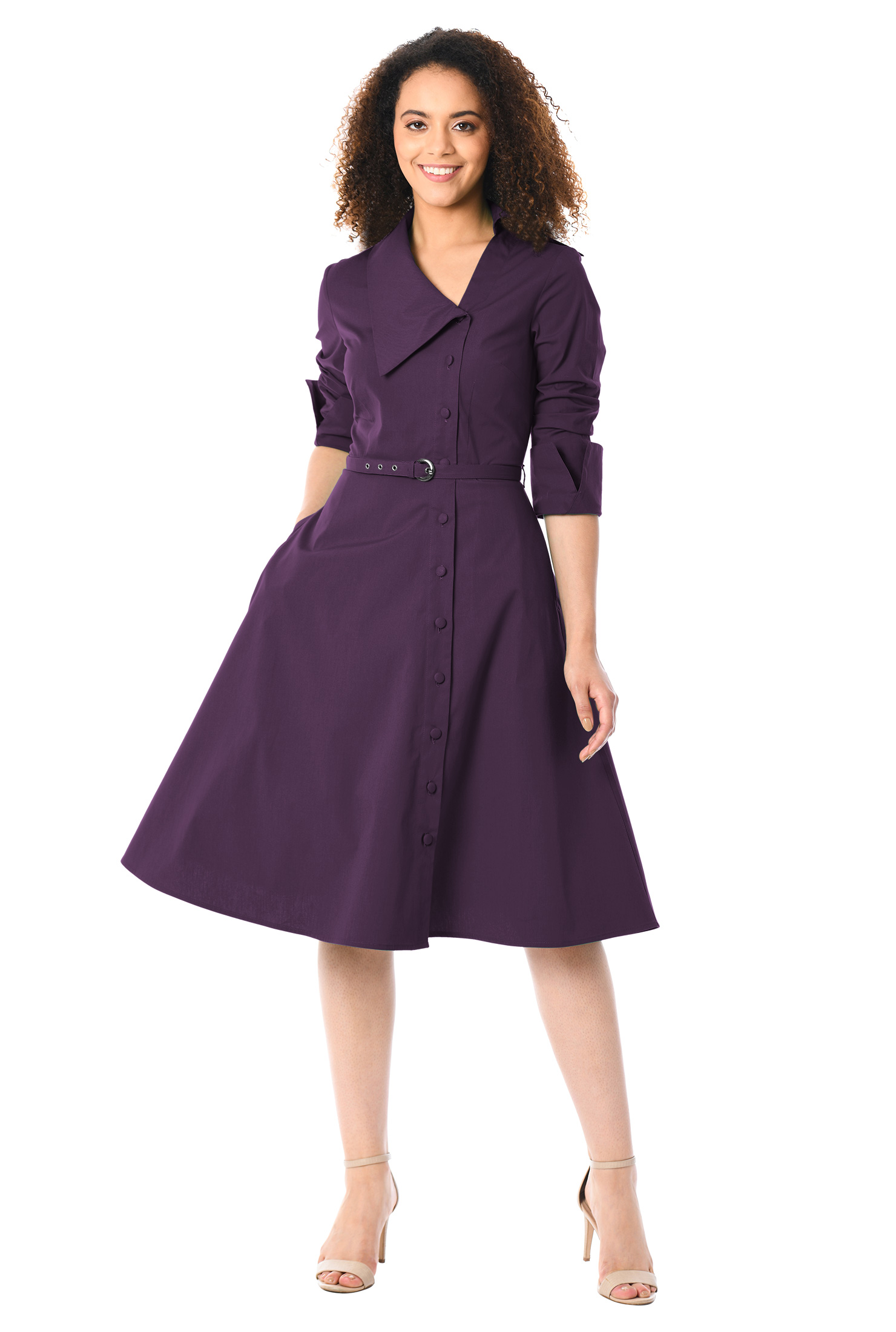 Knee Length Dresses with Belts