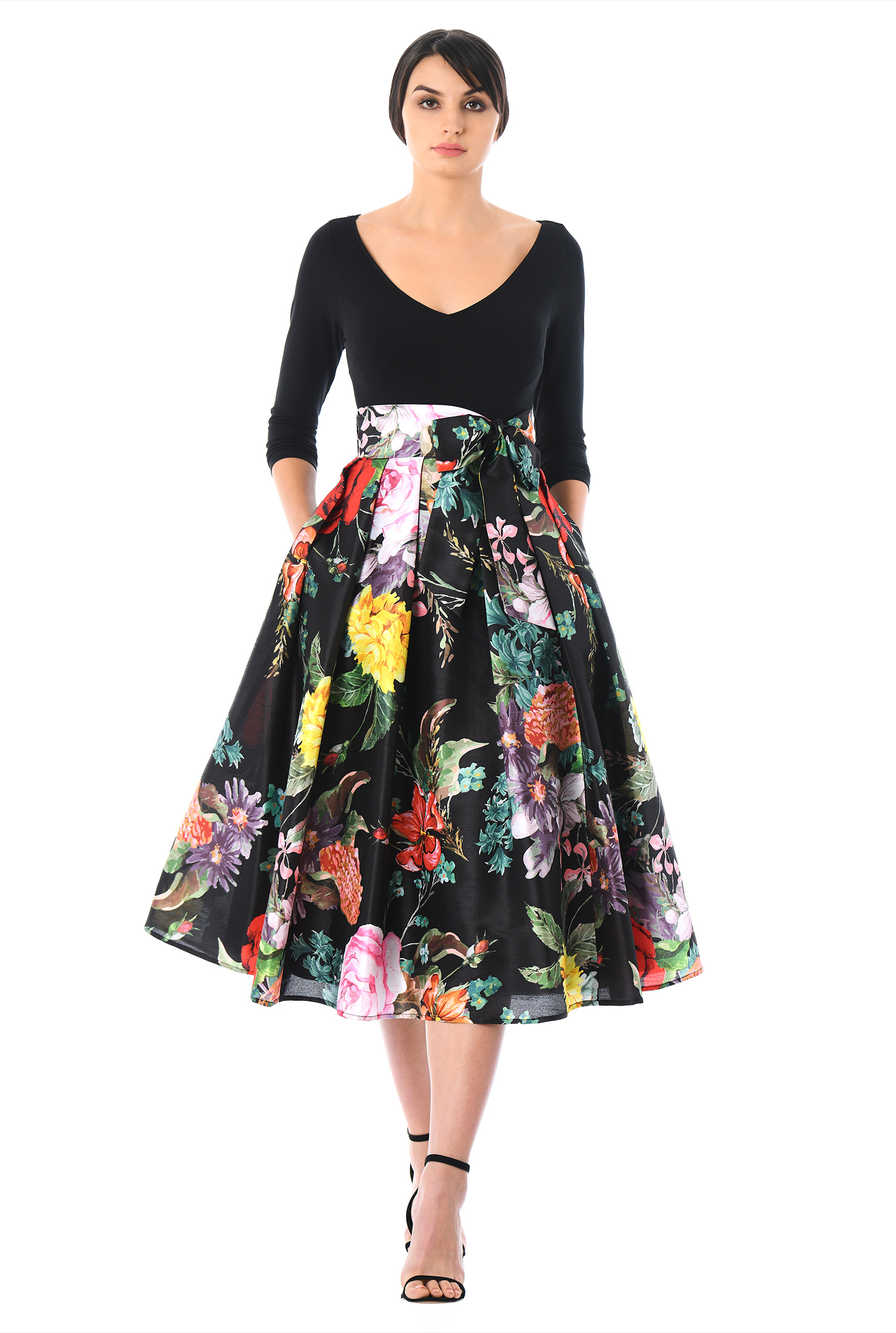 Women S Fashion Clothing 0 36w And Custom Black Multi Dresses Day Dry Clean Feminine Fl