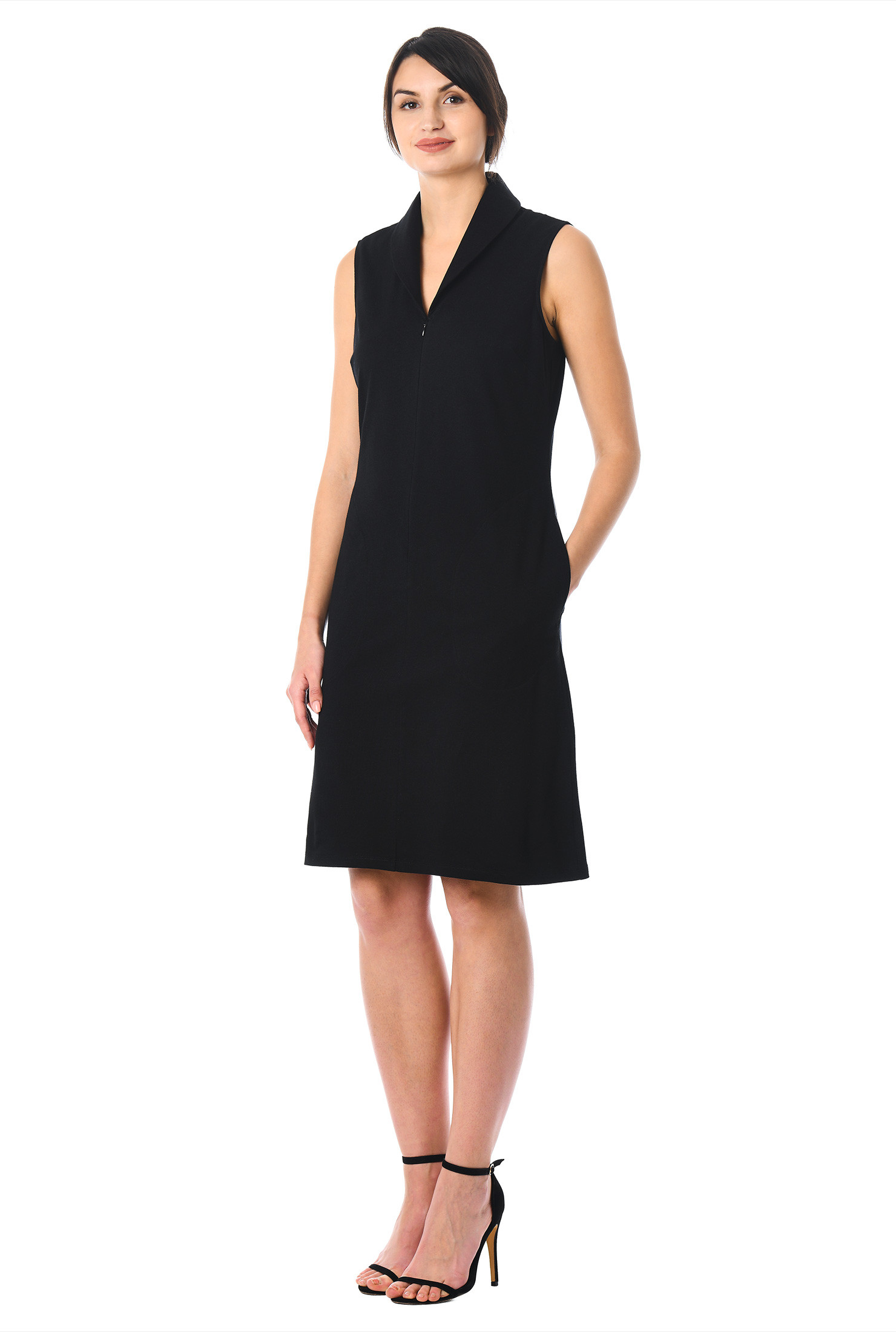 Shawl Collar Cocktail Dress