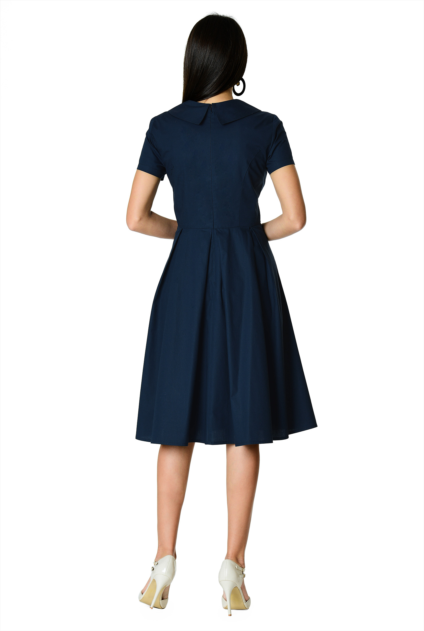 Shawl Collar Cocktail Dress
