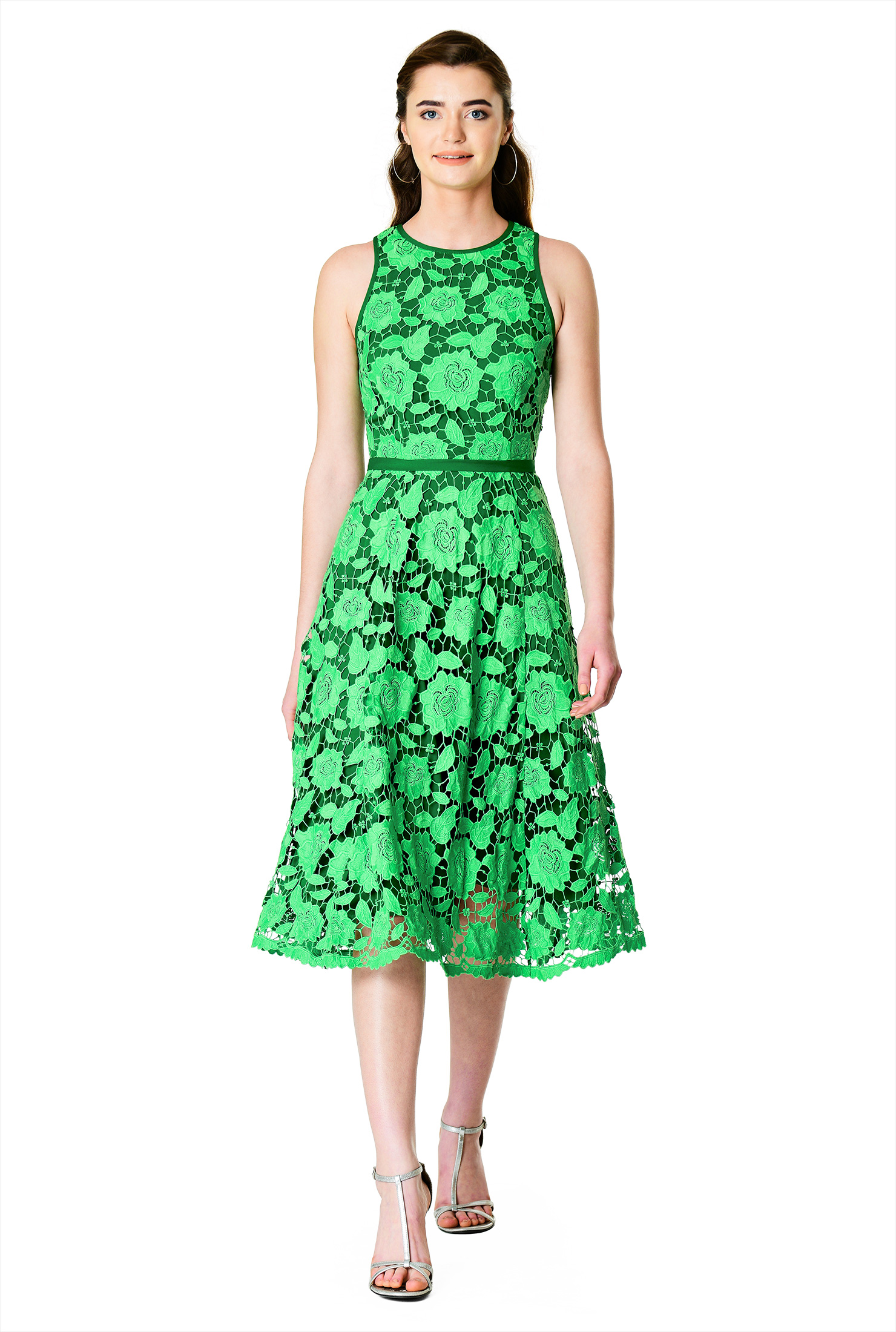 Embroidered Lace Dress