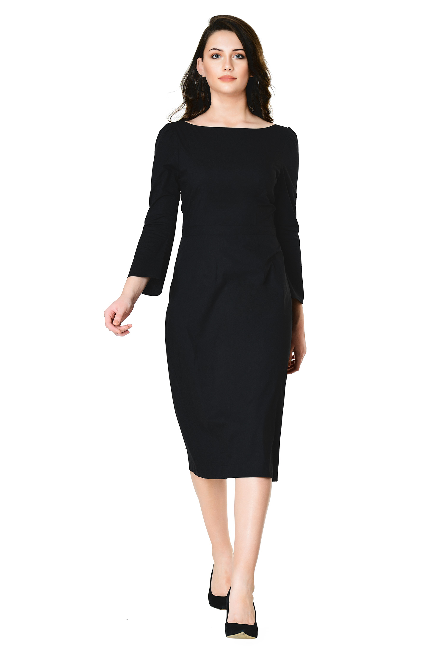 Calf Length Sheath Dress